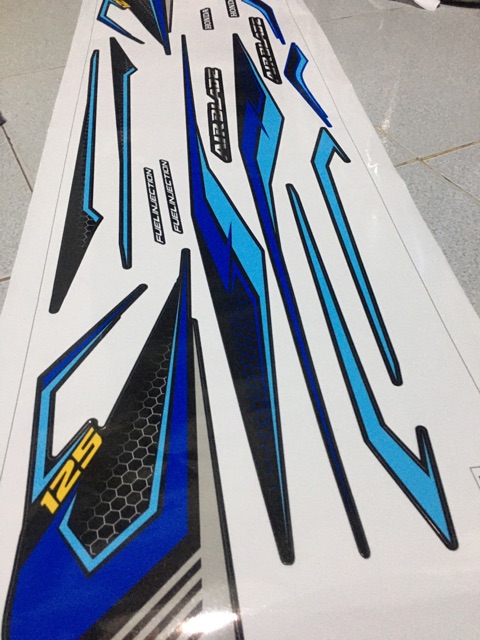 Tem rời Air blade 2014 Xanh đen