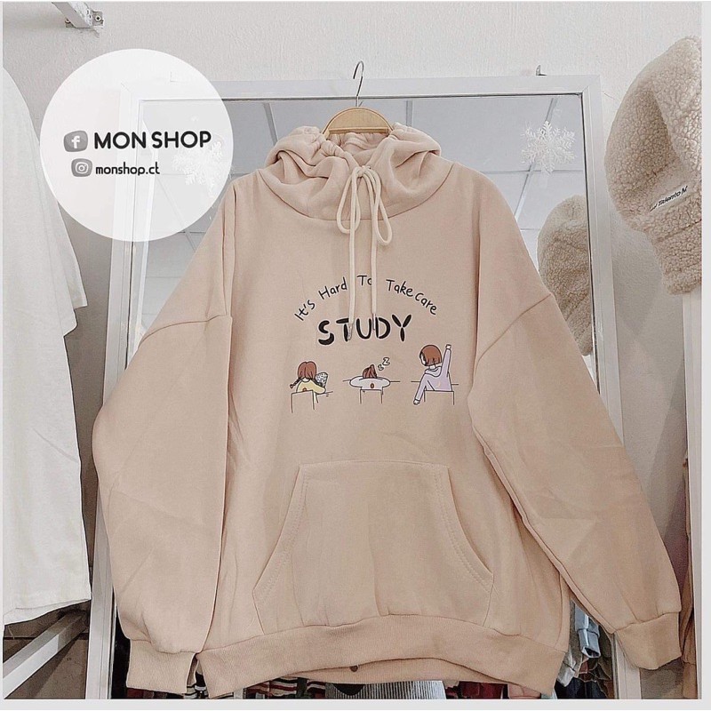 [Mã FAXANH245 giảm 10K đơn 50K] Áo hoodie ba bé gái STUDY LN11