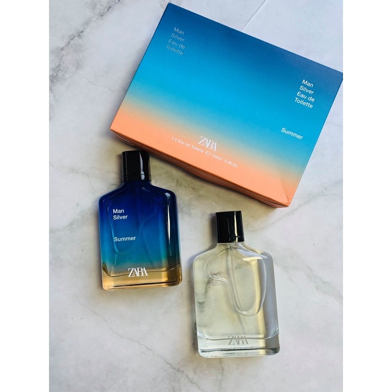 Nước hoa nam Zara - SET 2 CHAI SILVER SUMMER 100ml | BigBuy360 - bigbuy360.vn