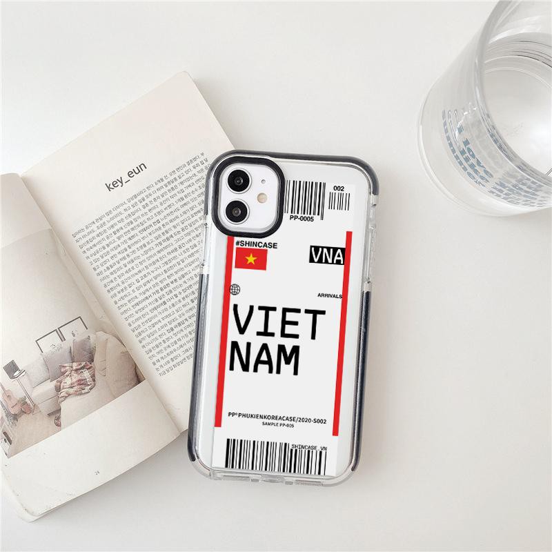 Ốp lưng Iphone vé máy bay Việt Nam siêu chất cho 6/6s/6sPlus/7/7 Plus/8/8 Plus/X/Xs/Xs Max/11/ 11ProMax