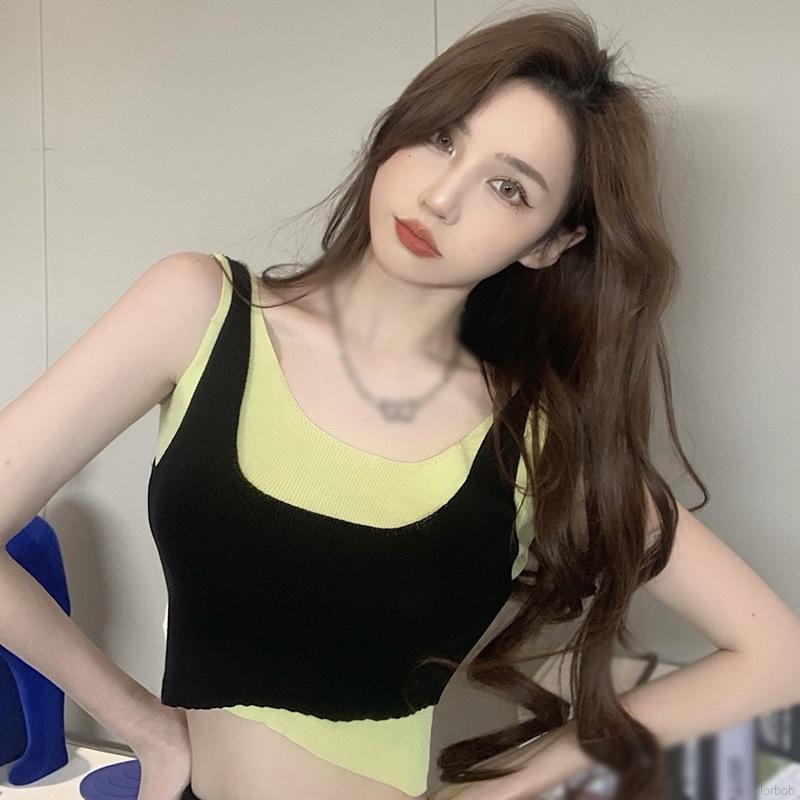 Áo Nữ Không Tay Giả Hai Lớp Thời Trang Quyến Rũ | BigBuy360 - bigbuy360.vn