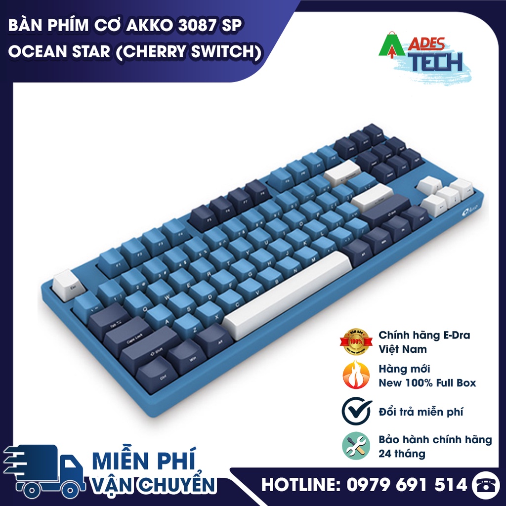 Bàn phím cơ AKKO 3087 SP Ocean Star  | Bảo hành 12 tháng