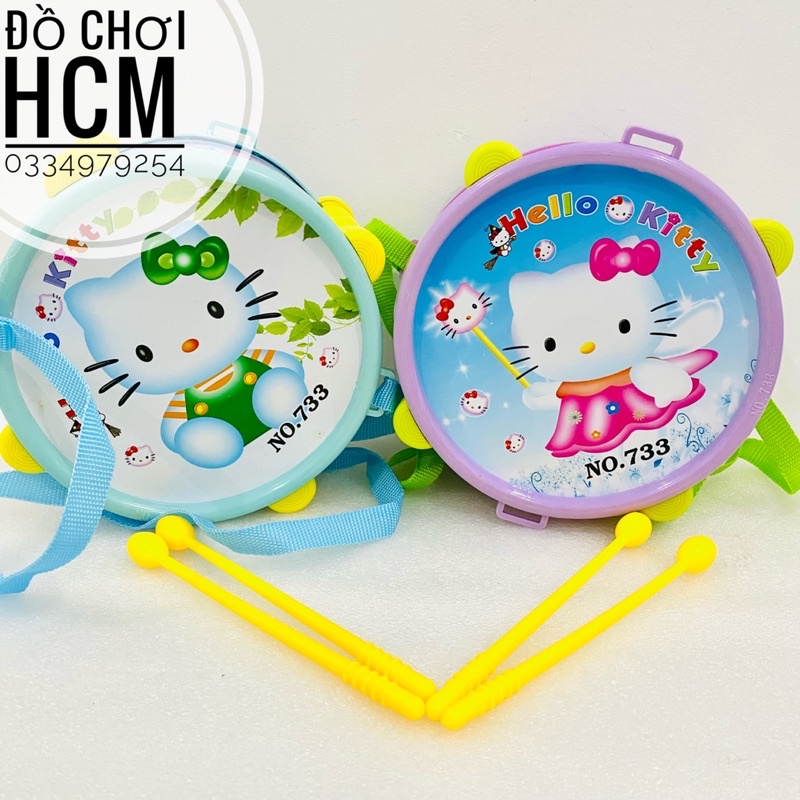 Đồ chơi trẻ em trống trường rất đẹp, có dây đeo cho bé thích khám phá, học đánh trống