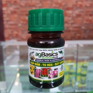 Agbasig phân bón hỗn hợp npk agbasics 100ml - phân hữu cơ úc phân cá+ rong biển