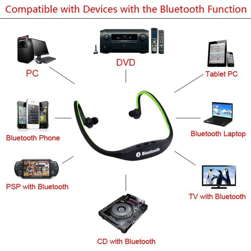 Tai nghe bluetooth 3.0 S9 thể thao có microphone | BigBuy360 - bigbuy360.vn