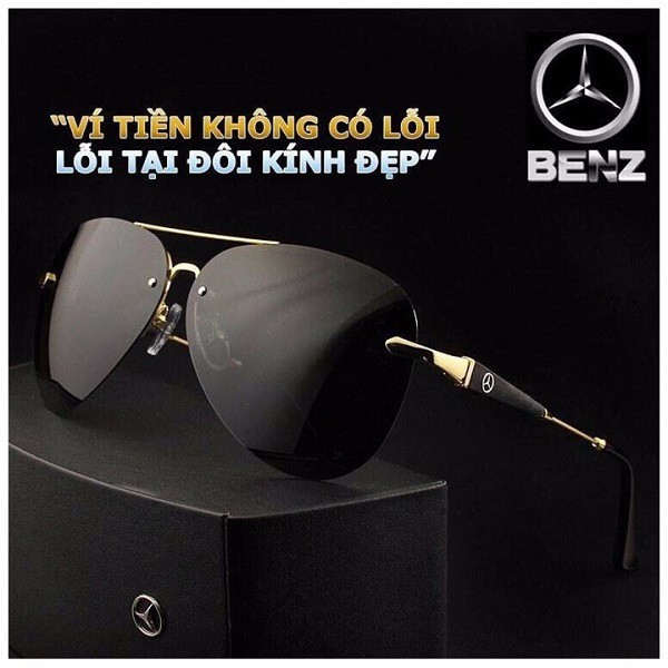 Kính mát nam Mercedes 743 sang trọng, kính chống tia UV
