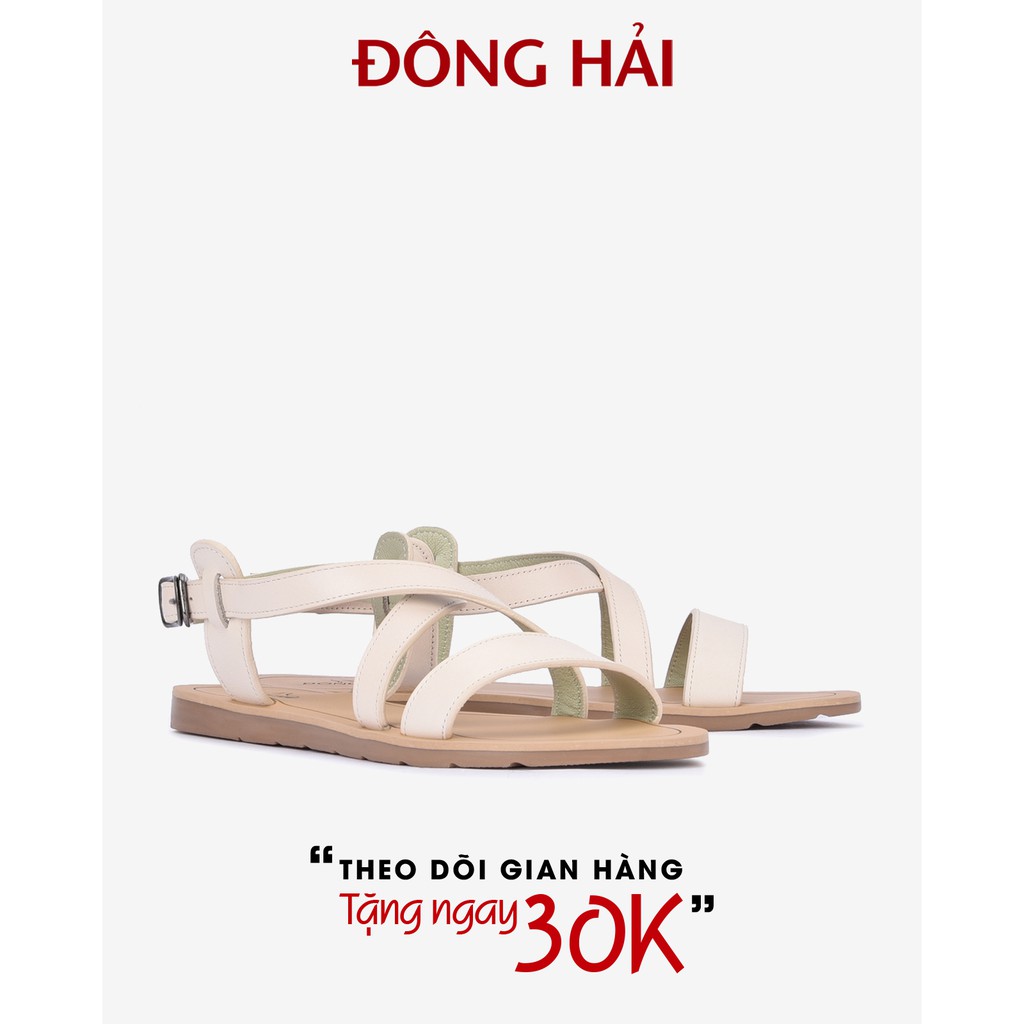 "TẶNG NGAY 30K khi theo dõi gian hàng trong T6 "Giày Sandal Nữ Đông Hải - S7423 ( Da bò)