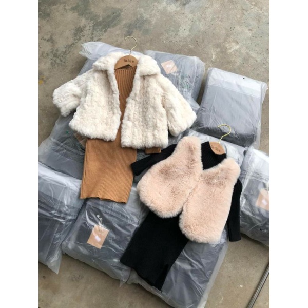 Váy len body cho bé