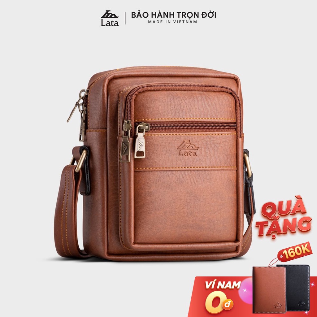 Túi đeo chéo da nam đa năng LATA TN21