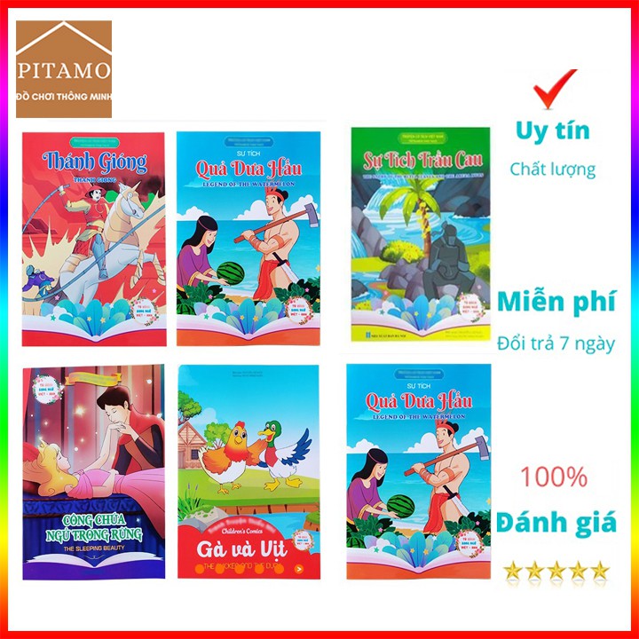 Bộ 20 tập tranh cổ tích song ngữ cho bé loại đẹp