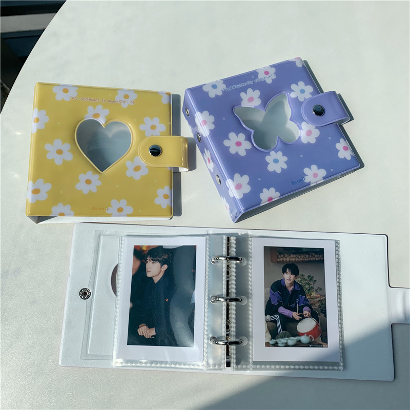 Album Ảnh Polaroid 3 Lỗ Có Khóa Hình Bướm Xinh Xắn
