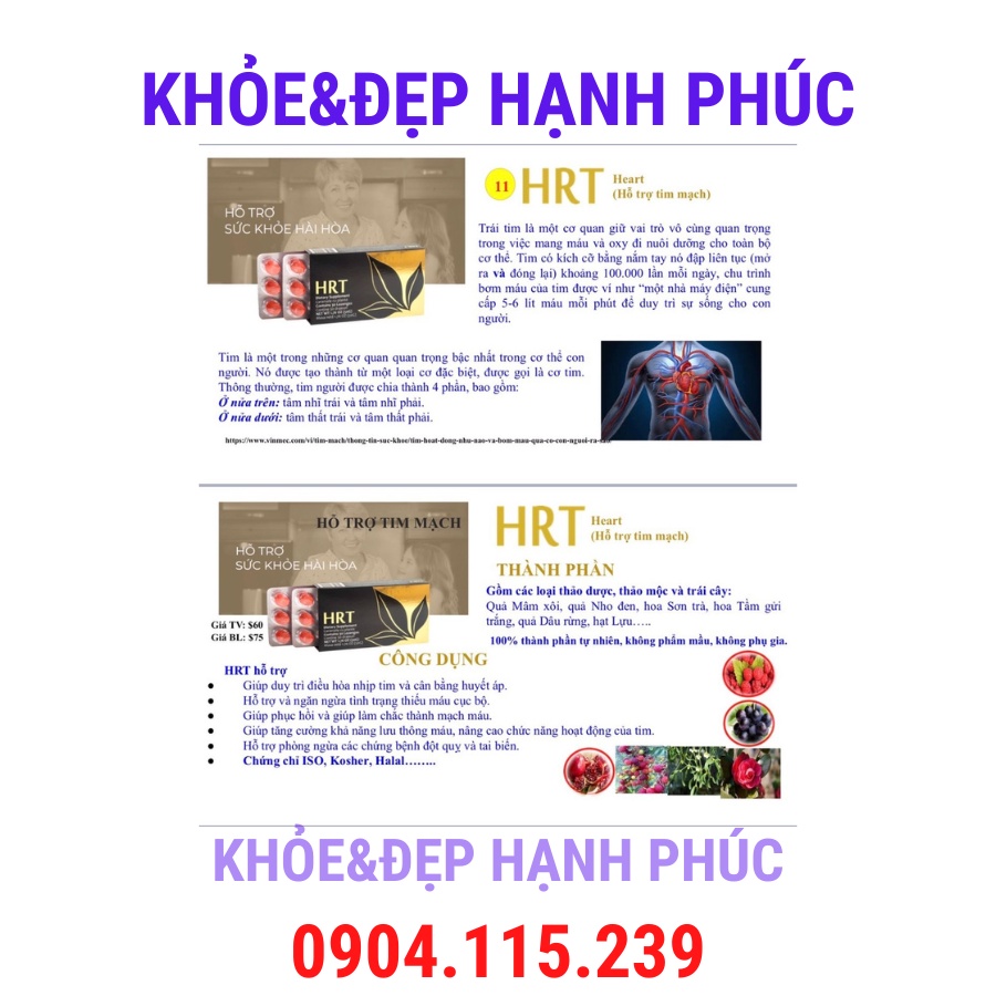 [ Date T8/23 ] Viên ngậm hỗ trợ tim mạch APLGO - HRT – 30 viên/hộp