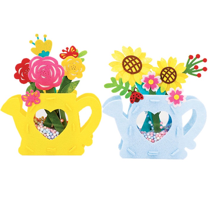 Bình hoa thủ công làm từ vải không dệt