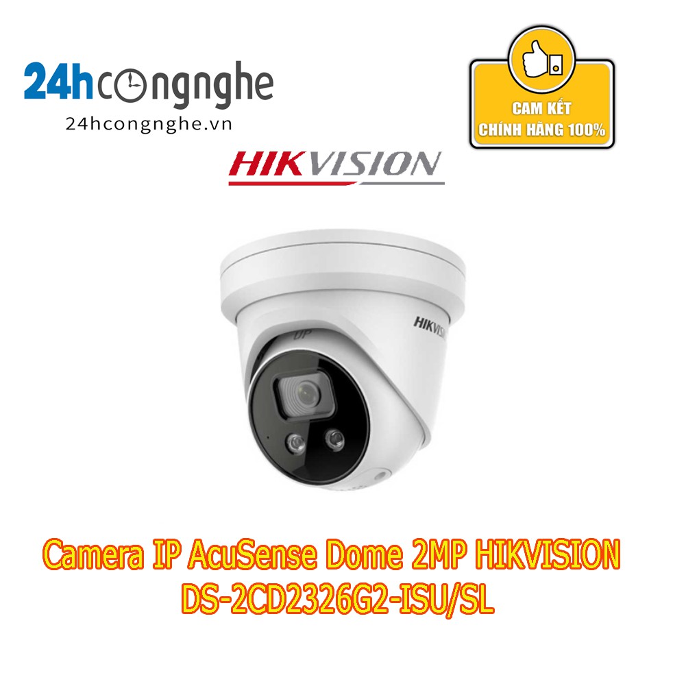 Camera IP AcuSense Dome 2MP HIKVISION DS-2CD2326G2-ISU/SL