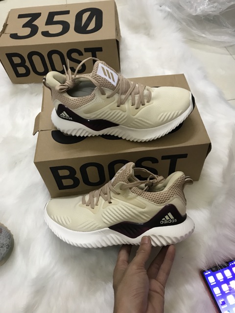 Giày Sneaker Nữ A.p.b Full Box _ Alpha Màu Kem