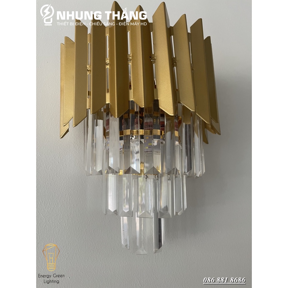 Bộ 2 Đèn Gắn Tường Cao Cấp Decor DT-2009 - Sử Dụng Đui E14 - Trang Trí Trong Nhà , Cầu Thang , Hành Lang - Kèm 4Bóng Led