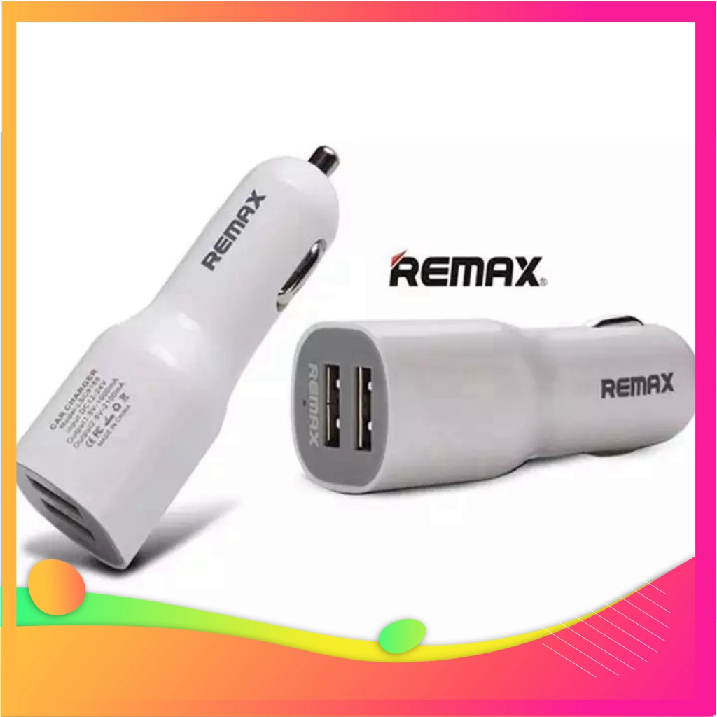 Cóc Sạc Xe Hơi 2 Cổng USB Remax