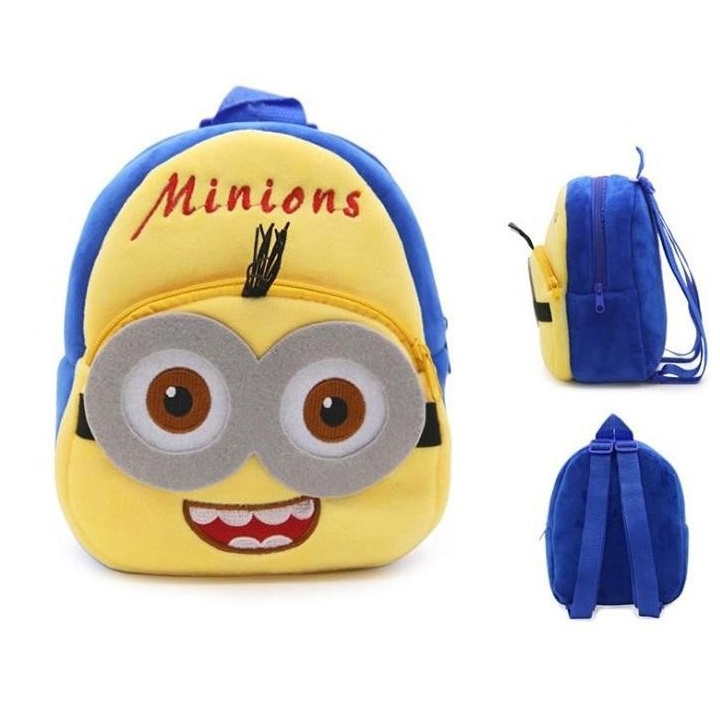 Balo Thú Bông Cho Bé Mầm Non Vải Lông Tuyến Mếm Mịn Size 23cm BALO-505