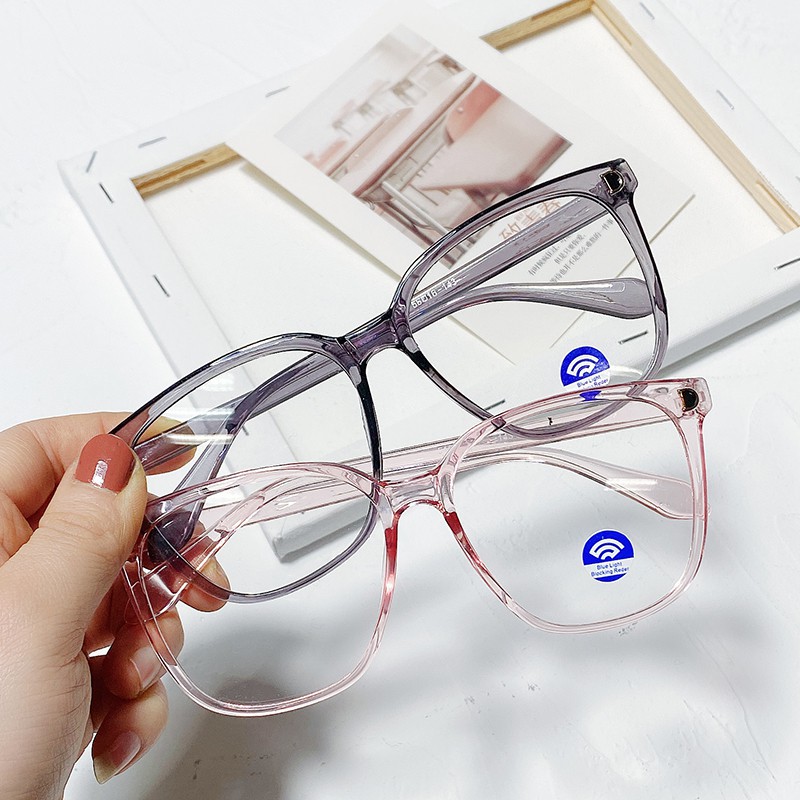Mắt Kính Gọng Tròn Chống Ánh Sáng Xanh Phong Cách Retro Thời Trang