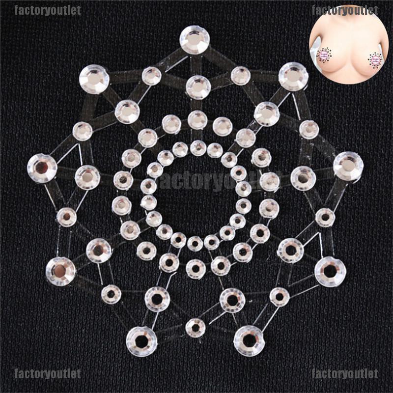 {factoryoutlet} 1 Pair Sexy Self Adhesive Nipple Cover Temptation Transparent Bra Accessories adover