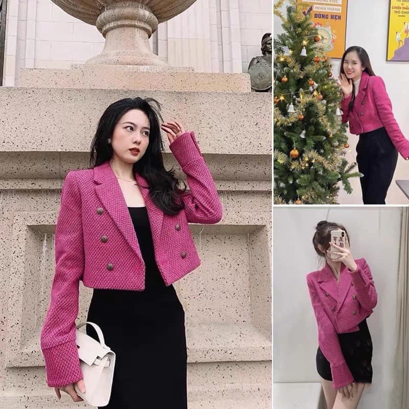 Áo Vest Dạ Cổ Chữ V 2 Hàng Khuy Hàng Quảng Châu AK0008- Lolla_Fashion