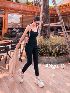 Jumpsuit 2 dây hở lưng quần dài