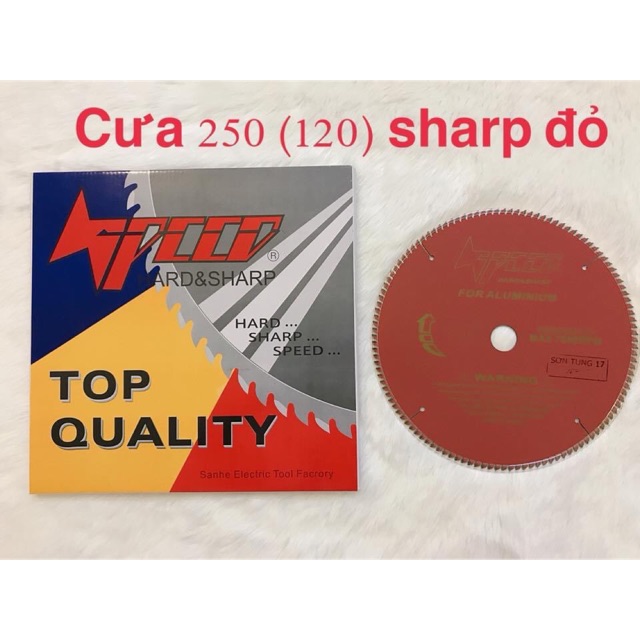 Lưỡi cưa nhôm 255(120 răng) sharp đỏ