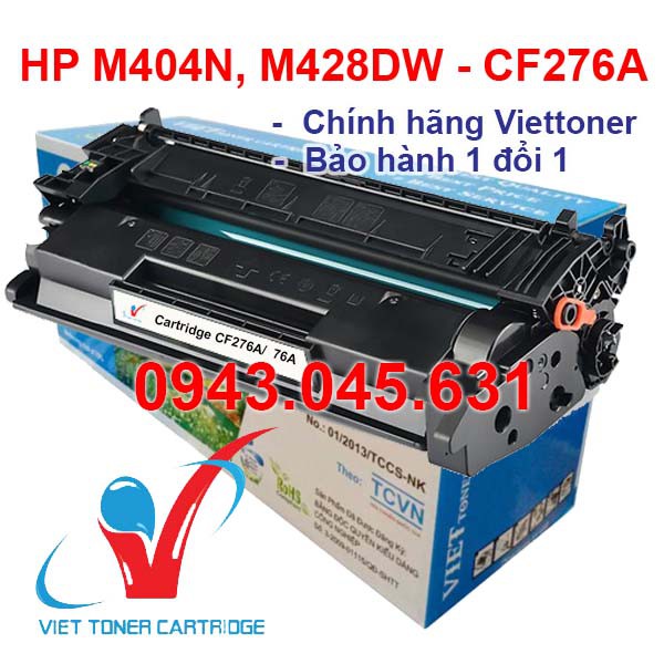 Hộp mực máy in 76A (không chip) - HP LaserJet Pro M404dn,  M404dw, M404n, M428dw, M428fdn, M428fdw - Cartridge HP CF276A