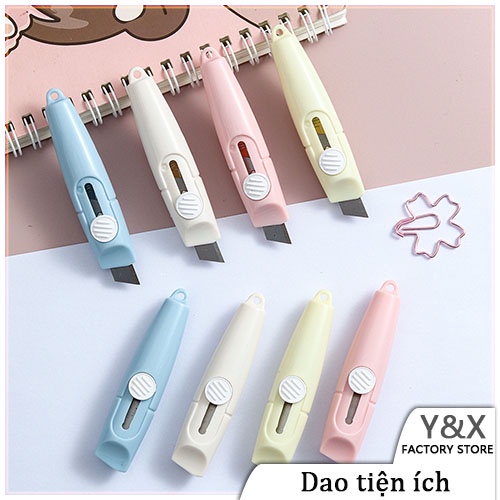 Dao tiện ích trong đơn giản sáng tạo còi tiện ích dao tiện ích có thể rút lại cầm tay lưỡi mini cô gái dễ thương phá hủy trái tim dao nhanh