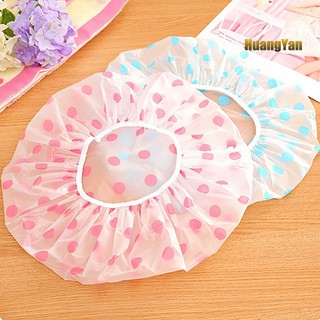 Mũ Trùm Tóc Khi Tắm Trong Suốt Chấm Bi Xinh Xắn Cho Nữ