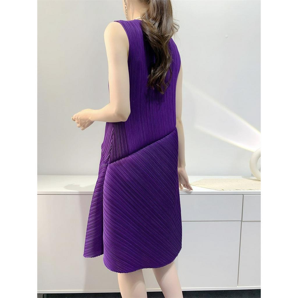 (HÀNG SẴN) Đầm lò xo dáng mini cọc tay mùa hè form suông rộng - Váy lò xo thiết kế vạt xéo lạ mắt cao cấp