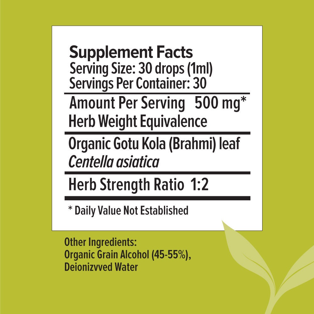 Brahmi/Gotu Kola - Thúc đẩy làn da và mái tóc khỏe mạnh