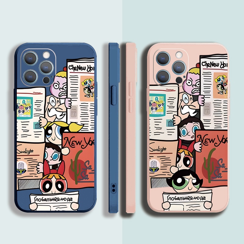 Ốp Điện Thoại Cạnh Vuông In Hình Báo Cho iPhone 13 Pro Max 12 11 XR XS 7 8 Plus SE 2020