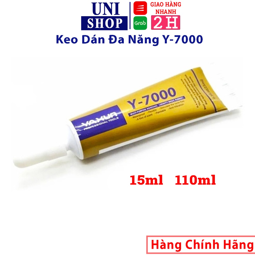 Keo dán trong suốt đa năng Y7000 dán đồ trang sức đá thủ công, gel móng tay khung màn hình điện thoại chống thấm