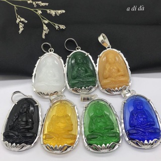 Mặt phật bọc bạc adida