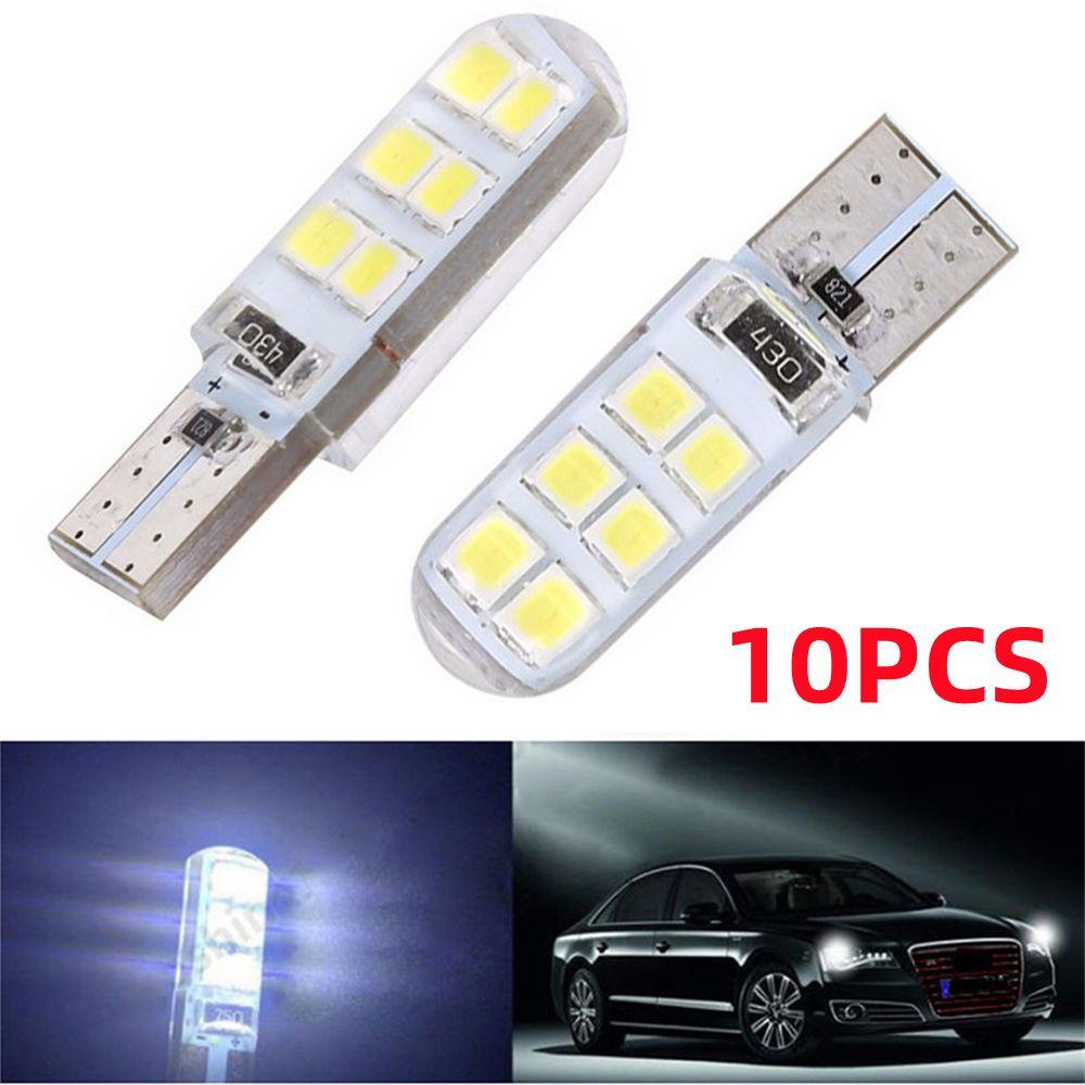 10 Bóng Đèn LED Chiếu Biển Số Xe Hơi Ánh Sáng Trắng 12V 12SMD 1210 COB