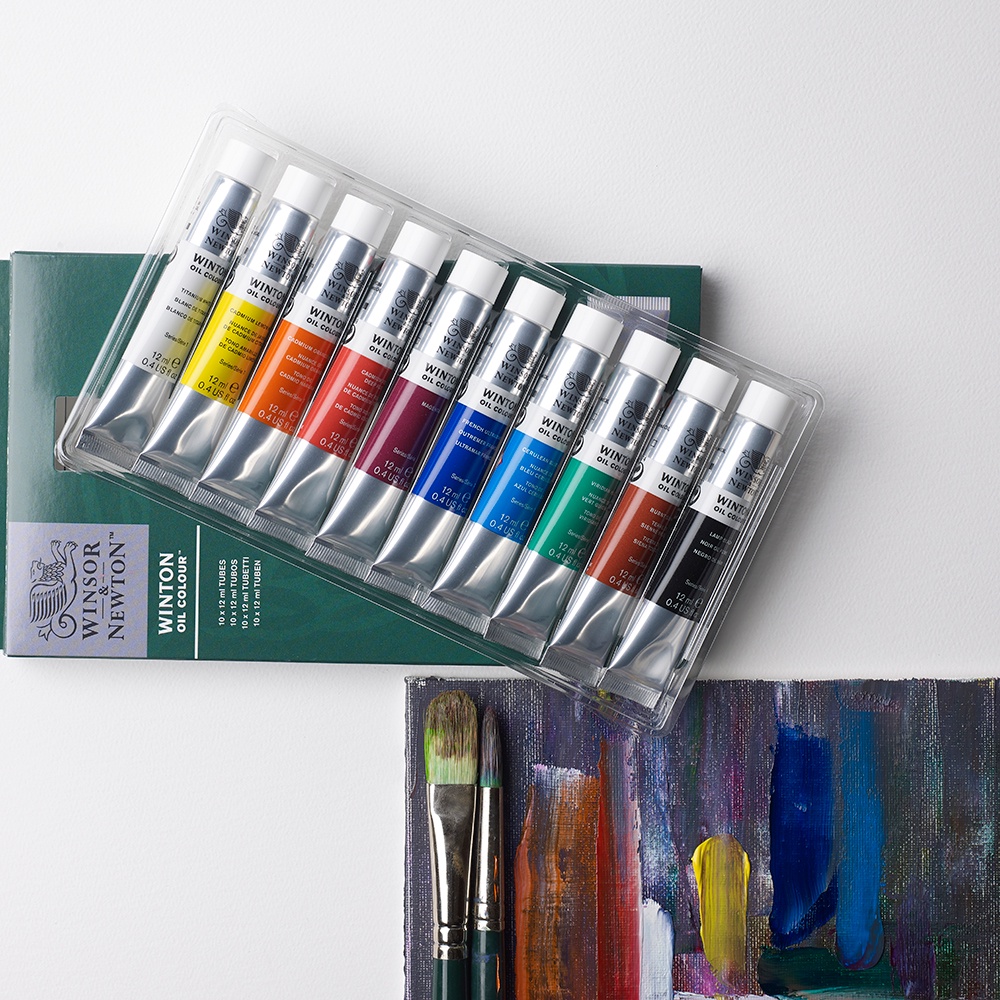 Set 10 màu sơn dầu Winsor &amp; Newton Winton Oil Colour - 12ml