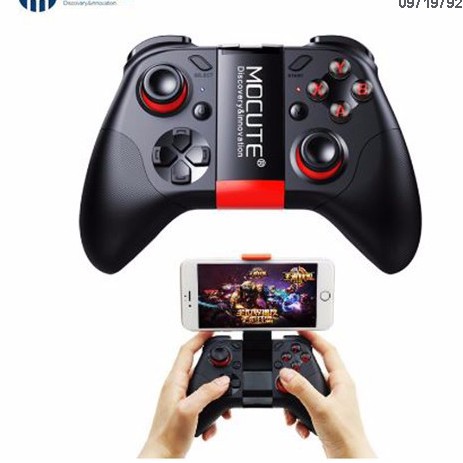 Tay cầm chơi game không dây MOCUTE-054,kết nối bluetooth,Đen, hỗ trợ Android/IOS/Windows