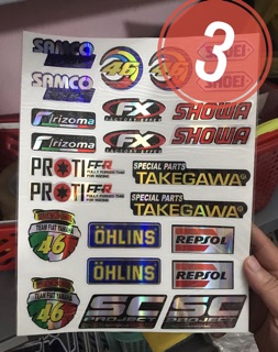 Tem 7 Màu Ohlins Showa Repsol