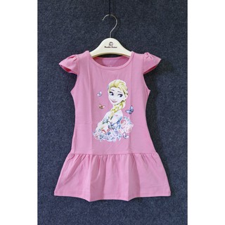 Váy elsa bé gái cotton mã số 1605191