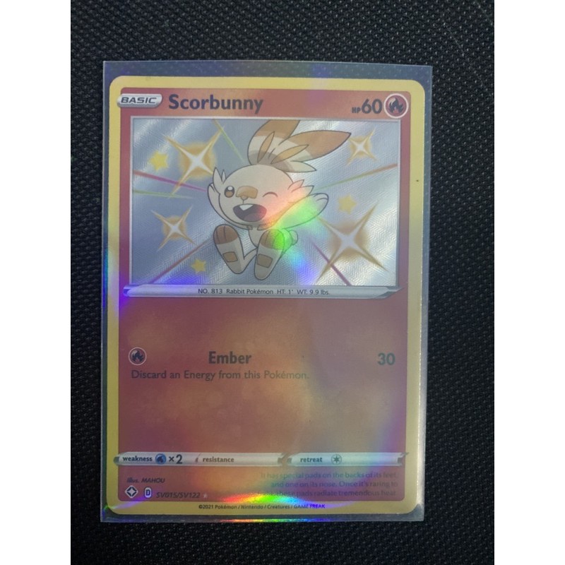 Bài pokemon TCG shiny Scorbunny