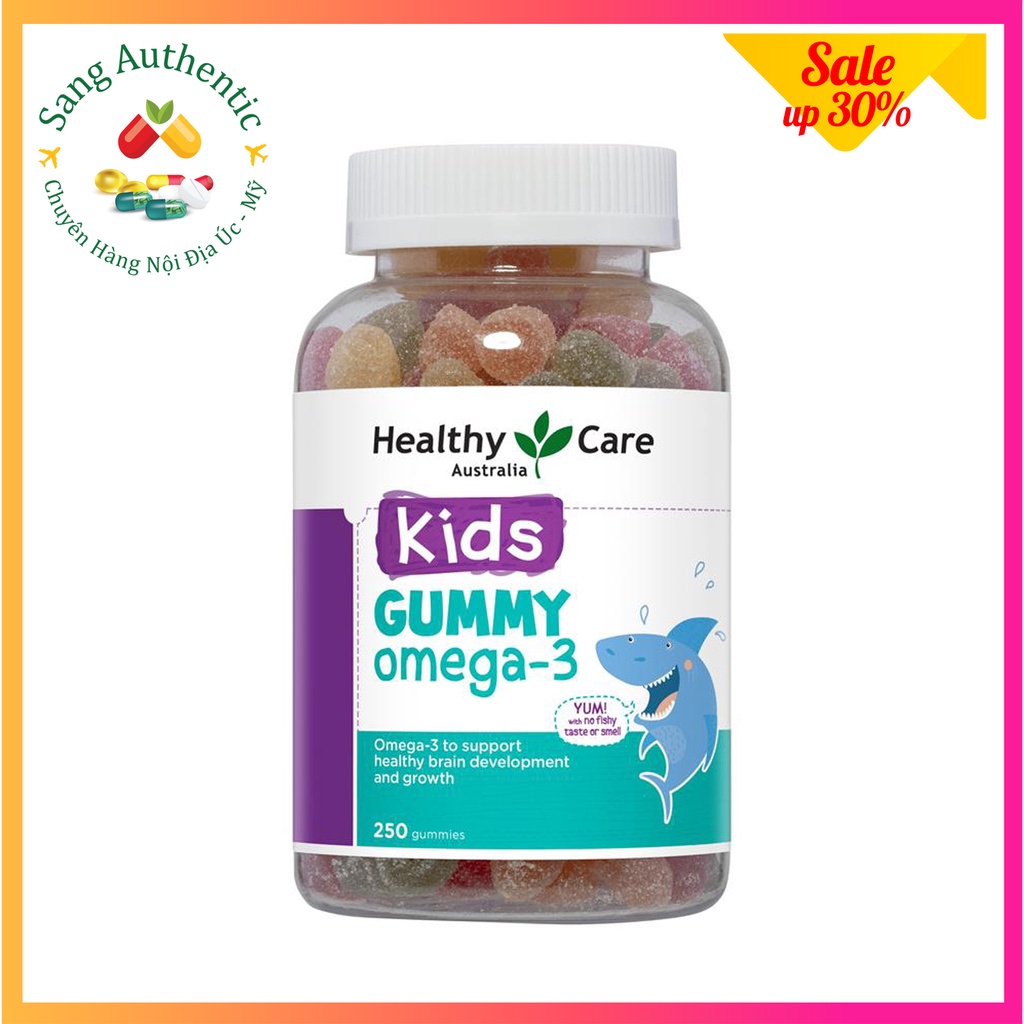 Kẹo dẻo bổ sung Omega 3 Healthy Care Kids Gummy Omega 3 - Hộp 250 Viên