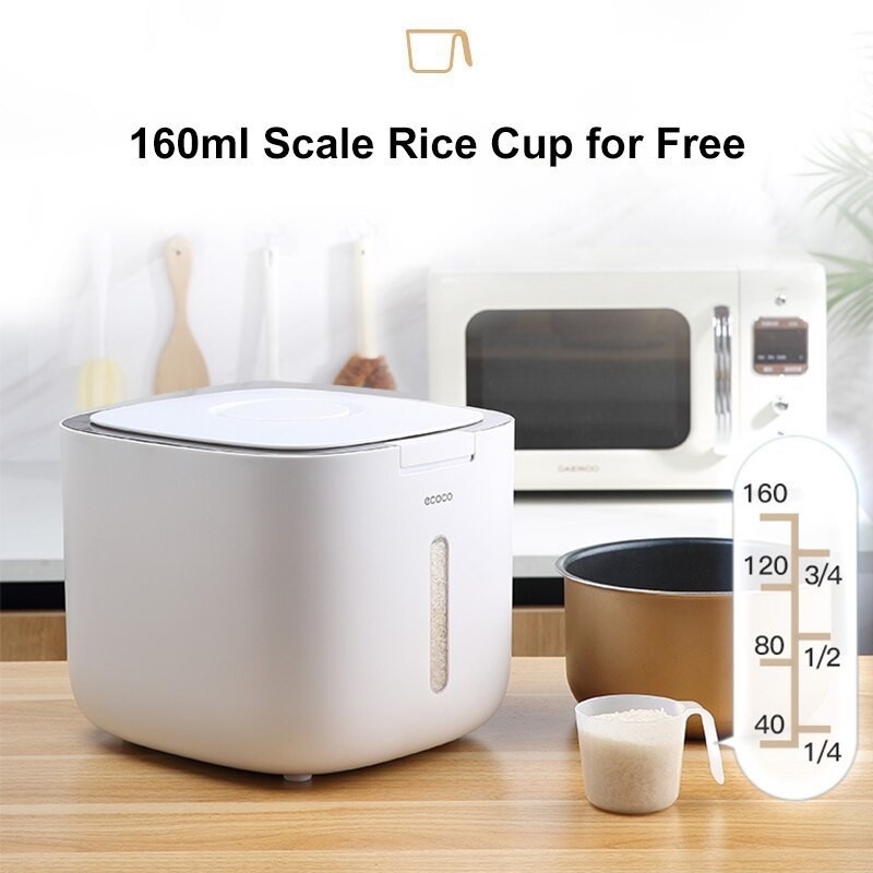 THÙNG ĐỰNG GẠO THÔNG MINH ECOCO 5L/10L , THÙNG ĐỰNG GẠO CHỐNG ẨM CAO CẤP ( BẢO HÀNH 1 NĂM )