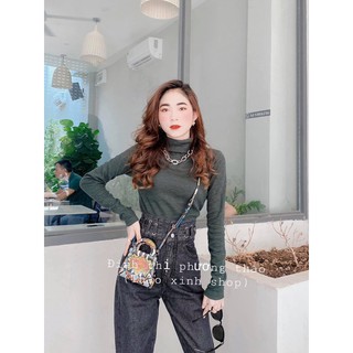 🌀Baggy Jeans Lưng Cao 2 Nút Xỏ Dây