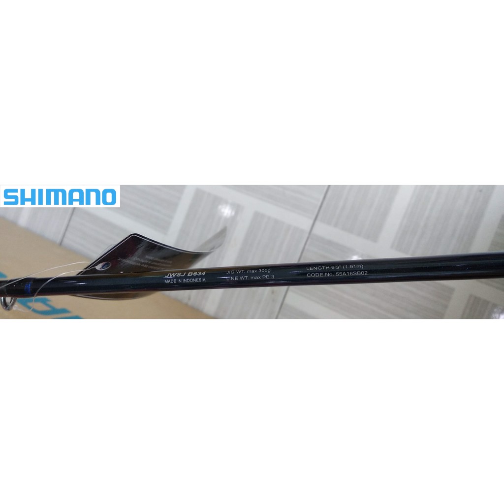 Cần Câu Cá Shimano JIGWREX JIG SLOW JWSJ B634 - 1.91m - Máy Ngang