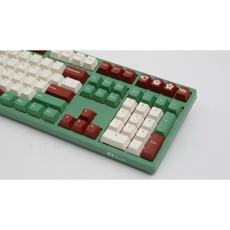 BÀN PHÍM CƠ AKKO 3087/ 3098/ 3108 DS MATCHA RED BEAN