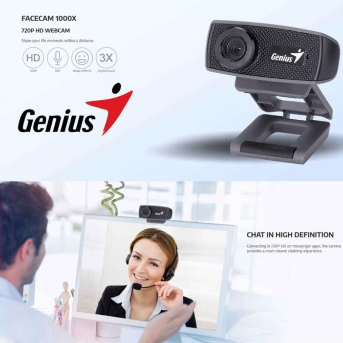 Webcam Genius Facecam 1000x Kèm Mic Cho Pc & Laptop