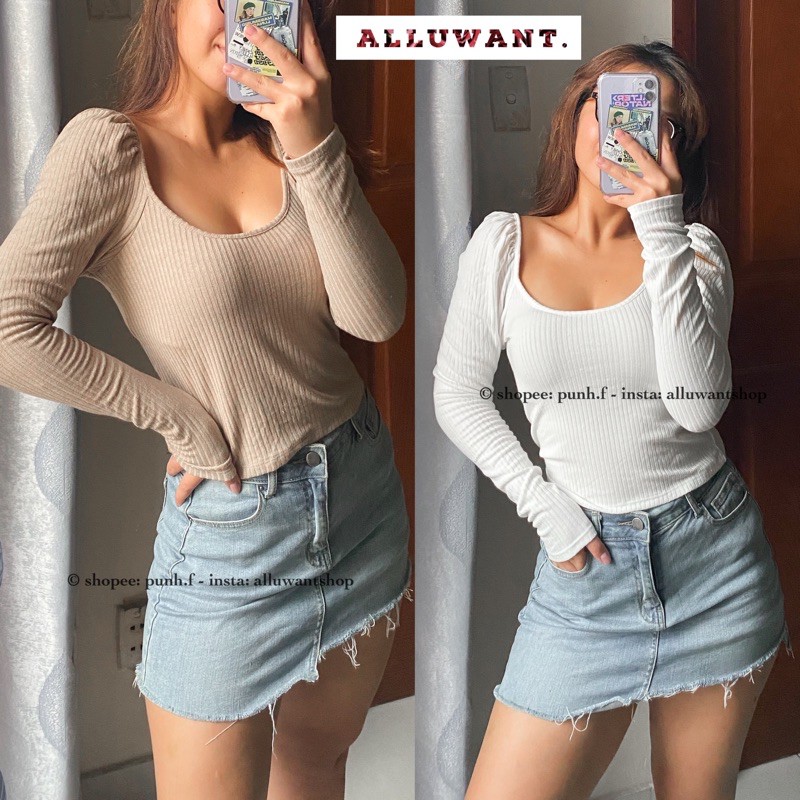 Áo vai bồng Puff Sleeve Top