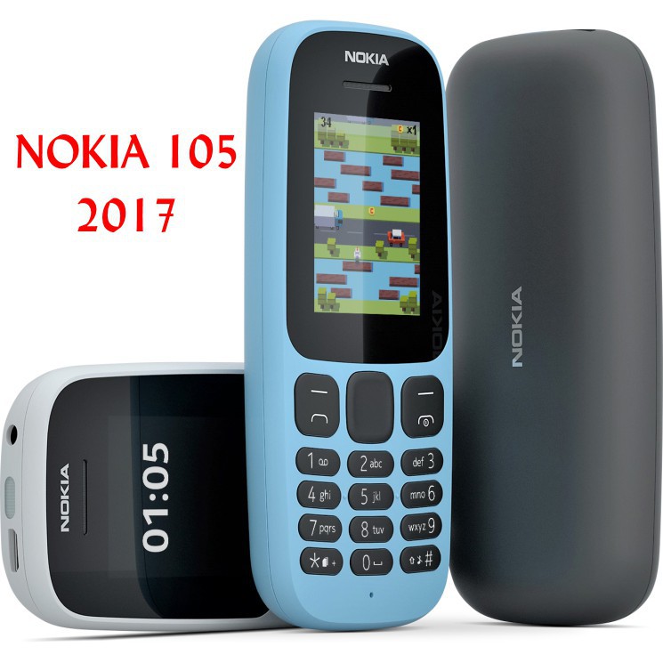 Điện thoại Nokia 105 Dual SIM (2 sim) và 1 sim - Hàng Chính hãng máy cũ đã bao gồm bin + sạc