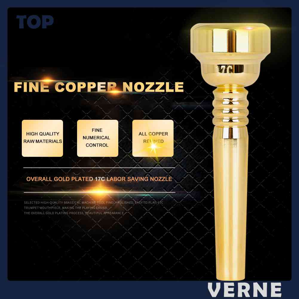 Miệng Thổi Kèn Trumpet VERNE 17C Bằng Đồng Thau